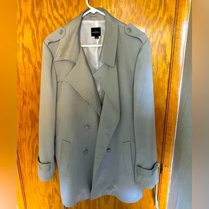 Men's light grey trench coat M 40R